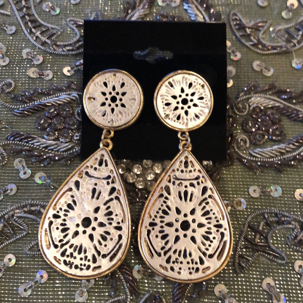 Gold and silver fun fashion earrings.